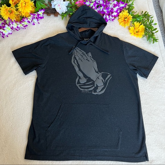 Ring of Fire Other - Ring of Fire Men Praying Hand Hoodie SweatShirts Size XL